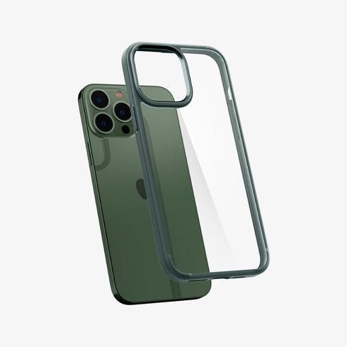 ACS03204 - iPhone 13 Pro Max Case Ultra Hybrid in crystal clear showing the back